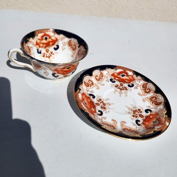 Alfred B Pearce & Co Antique English Bone China Tea Cup Saucer Set Vintage Plate - Picture 14 of 16